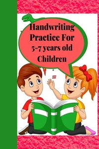 Handwriting Practice for 5-7 years old Children