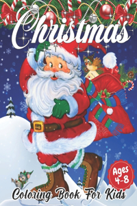 Christmas Coloring Book for Kids Ages 4-8