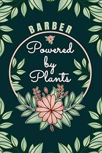Barber Powered By Plants Journal Notebook
