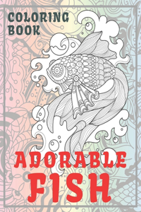Adorable Fish - Coloring Book