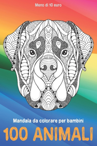 Mandala da colorare per bambini - Meno di 10 euro - 100 Animali