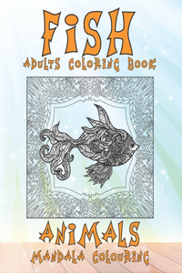 Mandala Colouring Adults Coloring Book - Animals - Fish
