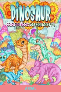 Dinosaur Coloring Book for Kids ages 4-8