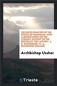 THE EDITIO PRINCEPS OF THE EPISTLE OF BA