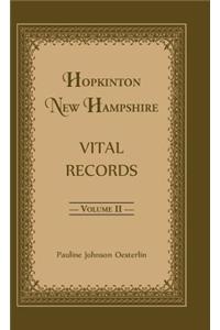 Hopkinton, New Hampshire, Vital Records, Volume 2