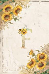 Vintage Sunflower Notebook