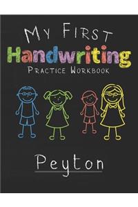 My first Handwriting Practice Workbook Peyton