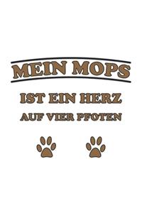 Mein Mops ist ein Herz auf vier Pfoten