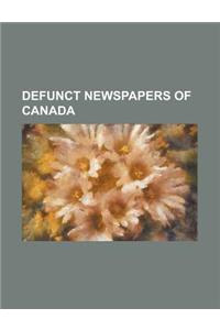 Defunct Newspapers of Canada
