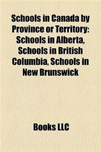 Schools in Canada by Province or Territory