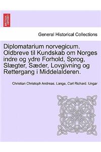 Diplomatarium norvegicum. Oldbreve til Kundskab om Norges indre og ydre Forhold, Sprog, Slægter, Sæder, Lovgivning og Rettergang i Middelalderen. FJORTENDE SAMLING