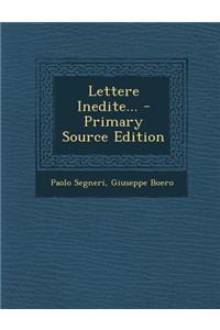Lettere Inedite...
