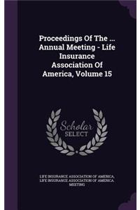 Proceedings of the ... Annual Meeting - Life Insurance Association of America, Volume 15