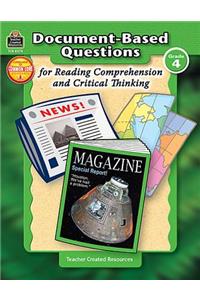 Document-Based Questions for Reading Comprehension and Critical Thinking