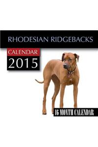 Rhodesian Ridge-Backs Calendar 2015