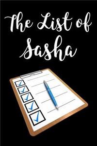 The List of Sasha
