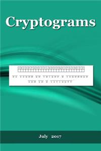 Cryptograms: July 2017