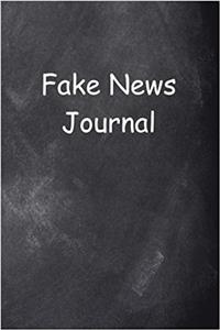 Fake News Journal Chalkboard Design