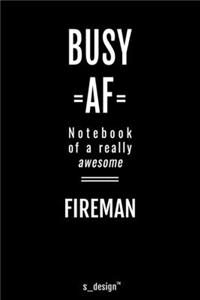 Notebook for Firemen / Fireman
