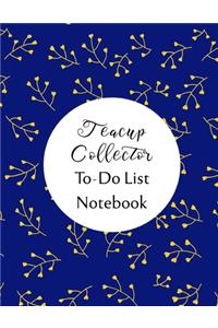 Teacup Collector To Do List Notebook