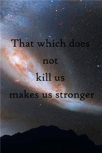 That which does not kill us makes us stronger