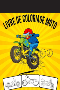 Livre de coloriage de moto