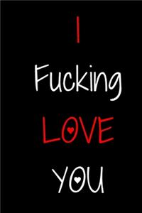I Fucking Love You Notebook Gift For husband, wife, boyfriend, girlfriend, Women, Men, Boss, Friends/Funny Swear Notebook /Journal Gift, 120 Pages, 6x9, Soft Cover, Matte Finish