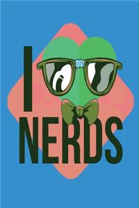 I Love Nerds - Geek Charming Notebook