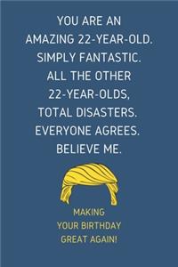 You Are An Amazing 22-Year-Old Simply Fantastic. All the Other 22-Year-Olds Total Disasters Everyone Agrees Believe Me