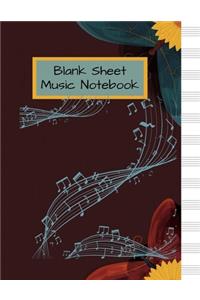 Blank Sheet Music Notebook