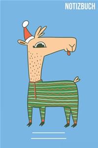Weinachts Llama Notizbuch