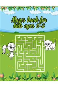 Mazes book for kids ages 3-5