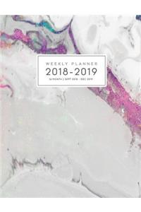 16 Month Weekly Planner 2018-2019