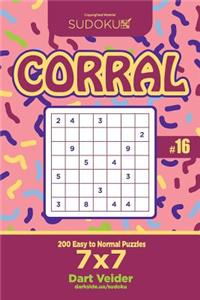 Sudoku Corral - 200 Easy to Normal Puzzles 7x7 (Volume 16)