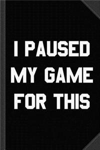 I Paused My Game for This Journal Notebook