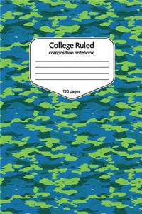 College Ruled Composition Notebook 120 Pages