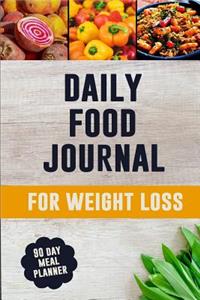 Daily Food Journal for Weight Loss