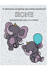 Kolorowanka dla 4-5-latków (Slonie)