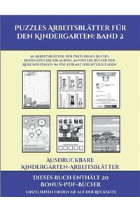 Ausdruckbare Kindergarten-Arbeitsblätter (Puzzles Arbeitsblätter für den Kindergarten