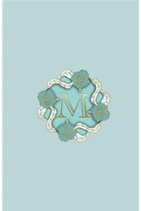 M: Monogram Initial Journal for Women 5.5 x 8.5