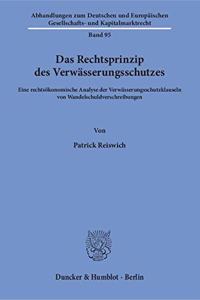 Das Rechtsprinzip Des Verwasserungsschutzes