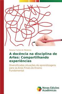 A docência na disciplina de Artes