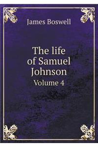 The life of Samuel Johnson Volume 4