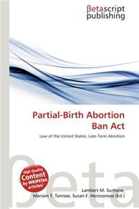 Partial-Birth Abortion Ban ACT