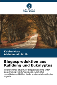 Biogasproduktion aus Kuhdung und Eukalyptus