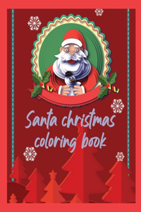 Santa christmas coloring book