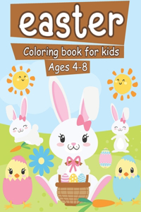 Easter Coloring Book for Kids Ages 4-8