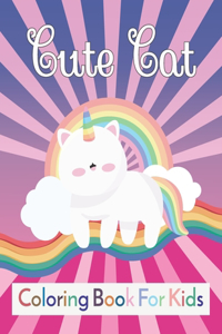 cute cat coloring book for kids