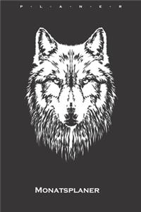 Wolf Kopf Monatsplaner