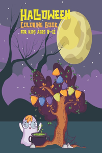 Halloween coloring book for kids ages 8-12